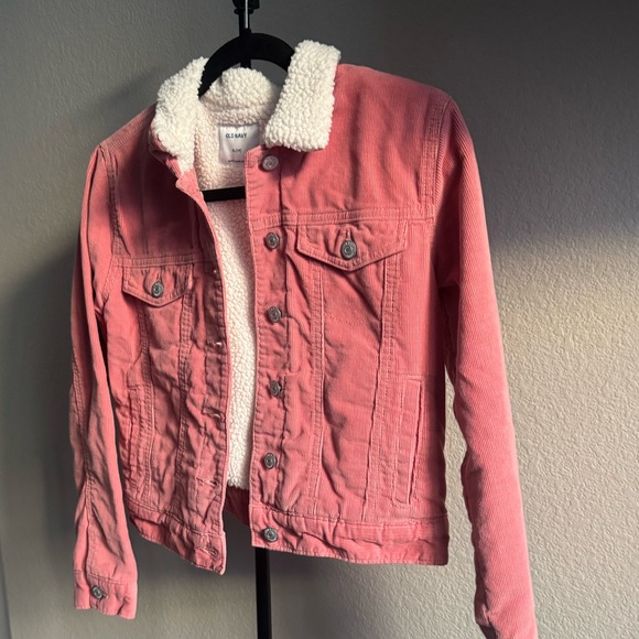 LIGHTLY WORN Old Navy Girl’s Jacket with Sherpa Lining - Picture 3 of 6